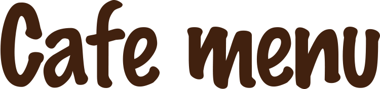 Cafe menu