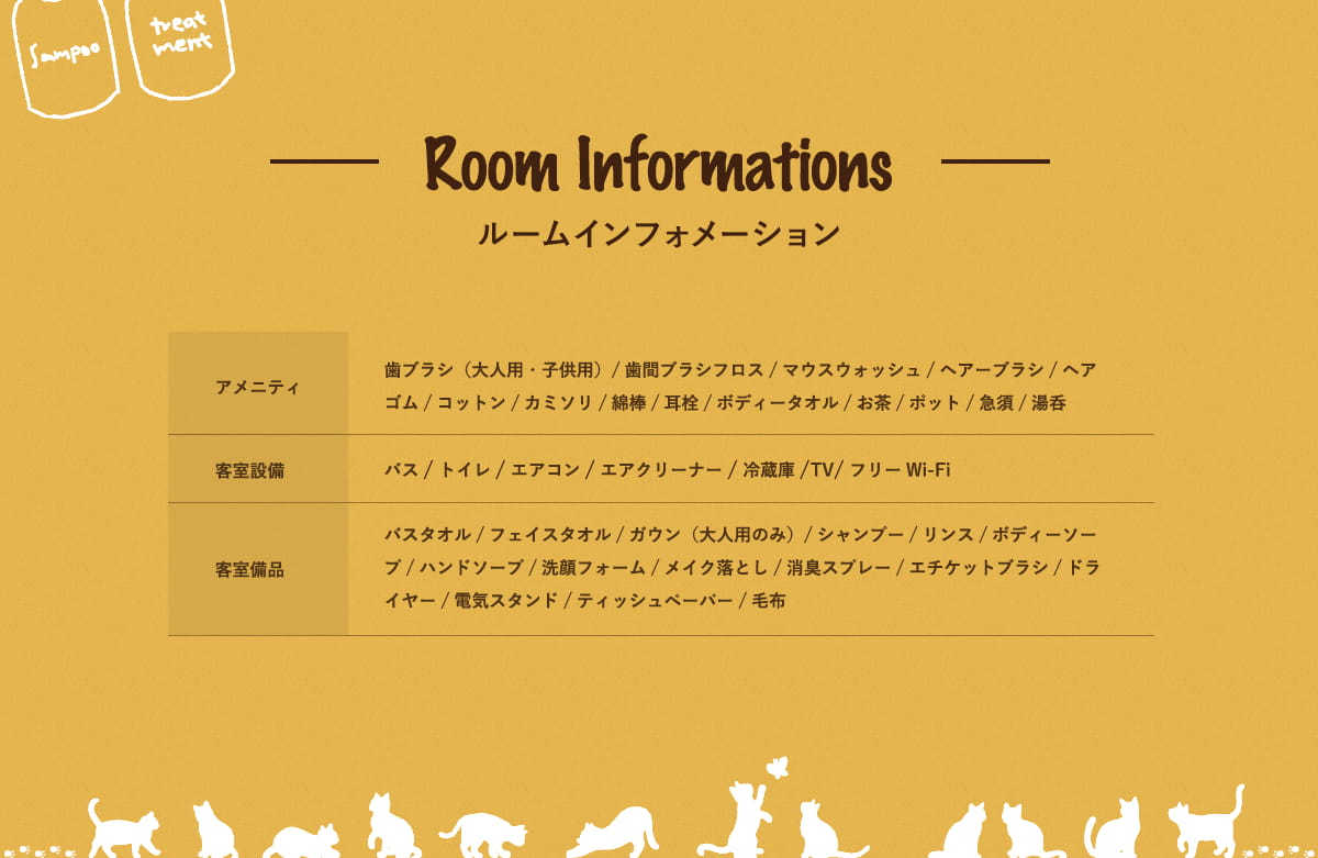 ルームインフォメーション